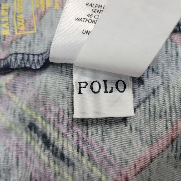 POLO Ralph Lauren Girls Patchwork Plaid Stretch Jersey Leggings Size 6X - Picture 13 of 14